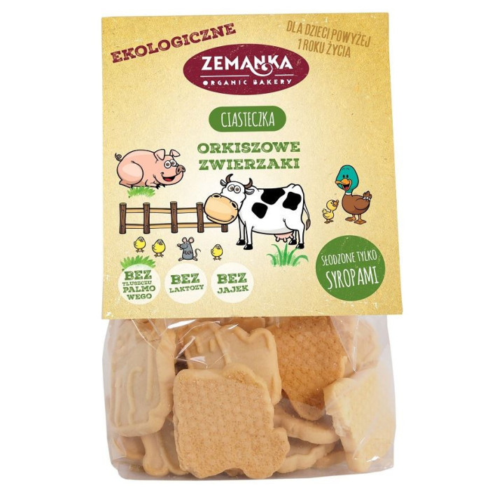 Ciastka Orkiszowe Zwierzęta BIO 100g | ZEMANKA - Ekochatka