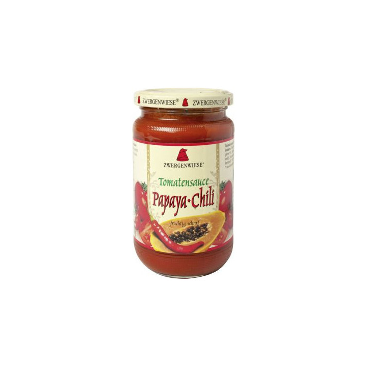 SOS Pomidorowy Papaya Chili (Pikantny) Bezglutenowy BIO 340ml | ZWERGENWIESE - Ekochatka