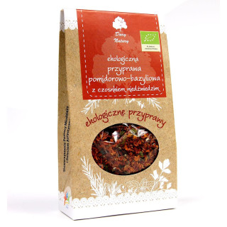 Przyprawa Pomidorowo Bazyliowa z Czosnkiem Niedźwiedzim BIO 40g | DARY NATURY - przyprawy i zioła - Ekochatka