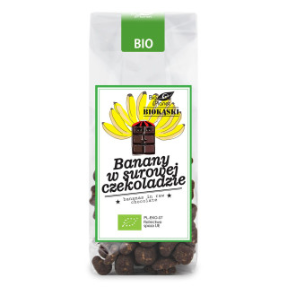 Banany w Surowej Czekoladzie BIO 100g | BIO PLANET - seria PRZEKĄSKI - Ekochatka