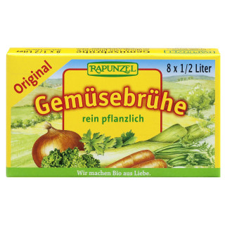 Bulion Kostki Warzywne bez Dodatku Cukrów BIO (8x10,5g) 84g | RAPUNZEL - Ekochatka