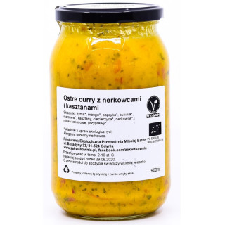 Curry Ostre z Mango i Kasztanami BIO 900ml | DELIKATNA - Ekochatka