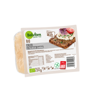 Chleb z Pełnego Ziarna Krojony Bezglutenowy BIO 250g | BALVITEN - Ekochatka