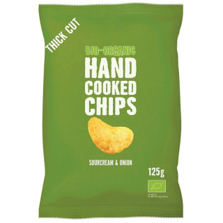 Chipsy Ziemniaczane Cienko Krojone o Smaku Śmietankowo Cebulowym Wegań | TRAFO - Ekochatka