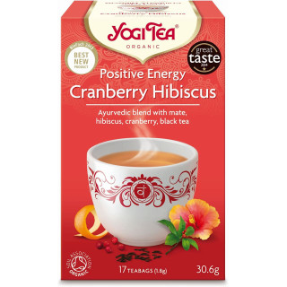 Herbatka Pozytywna Energia Żurawina Hibiskus (Positive Energy Cranberr | YOGI TEA - Ekochatka