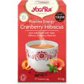 Herbatka Pozytywna Energia Żurawina - Hibiskus (positive Energy Cranberry Hibiscus) (17 x 1,8 g) BIO 30,6 g - Yogi Tea