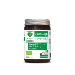 Chlorella BIO (500 mg) 50 Kapsułek | BE ORGANIC - Ekochatka