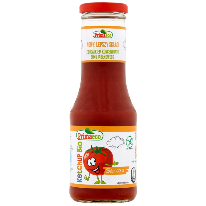 Ketchup bez Octu dla Dzieci Bezglutenowy BIO 315g | PRIMAVIKA - Ekochatka