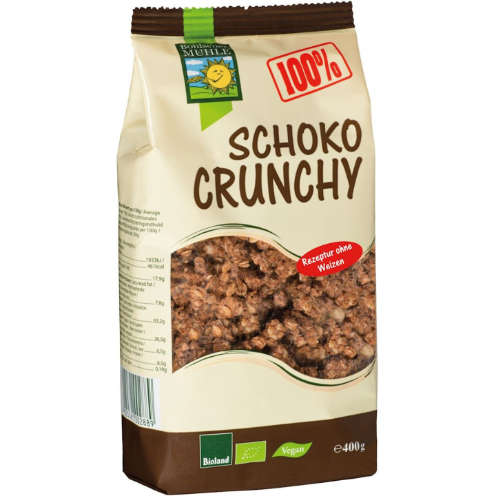Crunchy Czekoladowe BIO 400g | BOHLSENER MUEHLE - Ekochatka