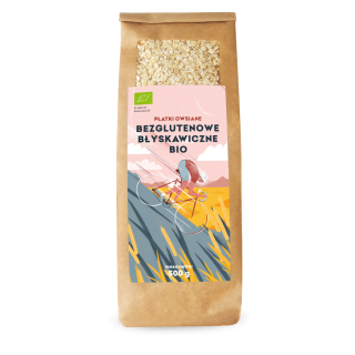 Płatki Owsiane Błyskawiczne Bezglutenowe BIO 500g | PIĘĆ PRZEMIAN - Ekochatka