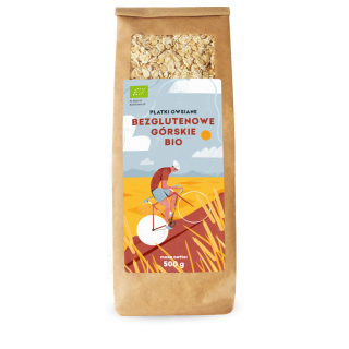 Płatki Owsiane Górskie Bezglutenowe BIO 500g | PIĘĆ PRZEMIAN - Ekochatka
