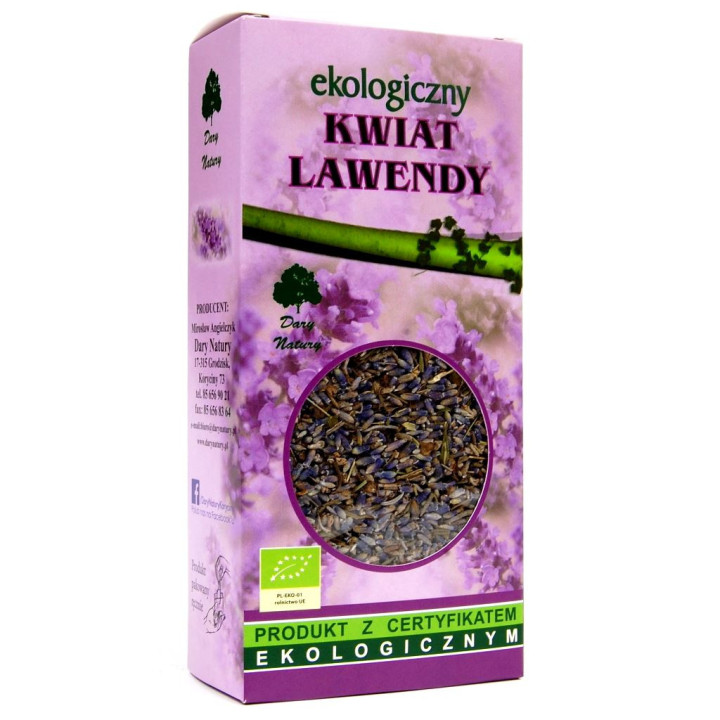 Herbatka Kwiat Lawendy BIO 50g | DARY NATURY - herbatki - Ekochatka