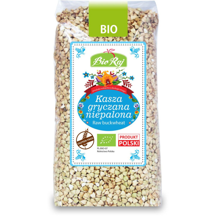 Kasza Gryczana Niepalona Bezglutenowa BIO (Polska) 500g | BIO RAJ - Ekochatka