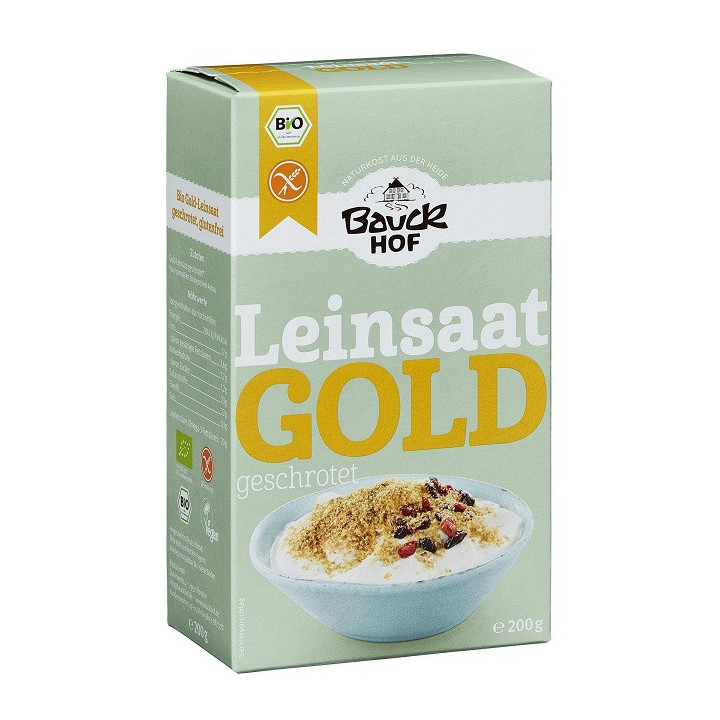 Len Złoty Mielony Bezglutenowy BIO 200g | BAUCK HOF - Ekochatka
