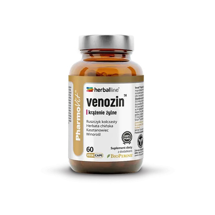 Kapsułki na Krążenie Żylne (Venozin) Bezglutenowe 60szt. | PHARMOVIT - Ekochatka