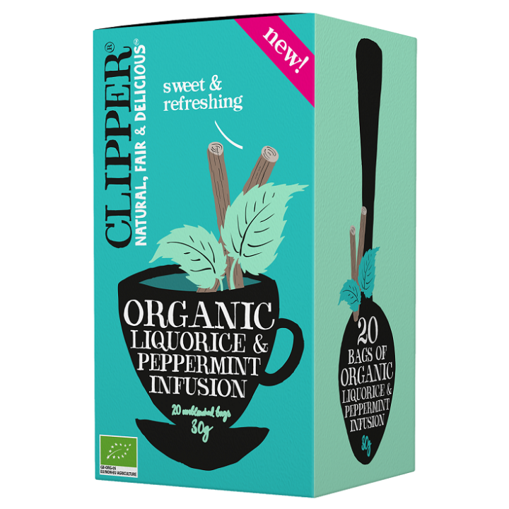 Herbatka z Lukrecją i Miętą Pieprzową BIO (20x1,5g) 30g | CLIPPER - Ekochatka