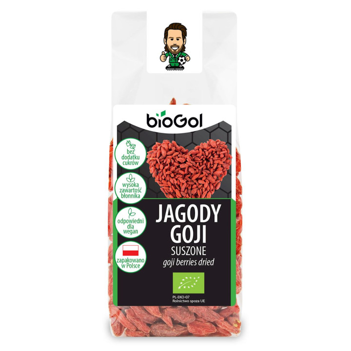 Jagody Goji Suszone BIO 100g | BIOGOL - Ekochatka