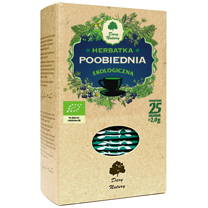 Herbatka Poobiednia BIO (25x2g) 50g | DARY NATURY - herbatki - Ekochatka