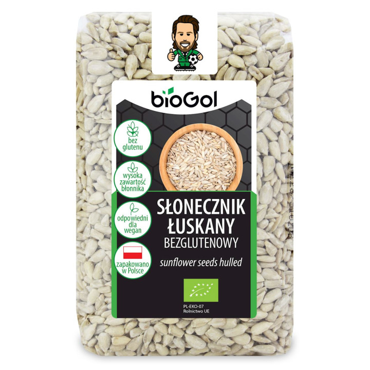 Słonecznik Łuskany Bezglutenowy BIO 350g | BIOGOL - Ekochatka