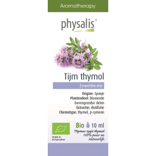 Olejek Eteryczny Tymianek Thymus Zygis Thymol BIO 10ml | PHYSALIS - Ekochatka