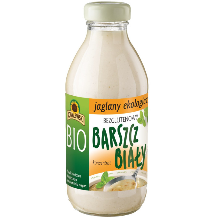 Barszcz Biały Jaglany Bezglutenowy Koncentrat BIO 320ml | KOWALEWSKI - Ekochatka