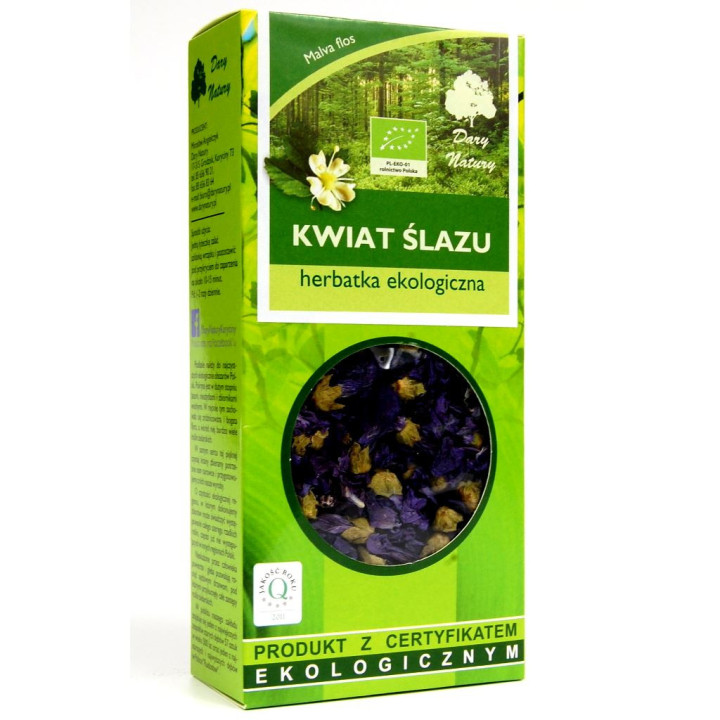 Herbatka Kwiat Ślazu BIO 20g | DARY NATURY - herbatki - Ekochatka