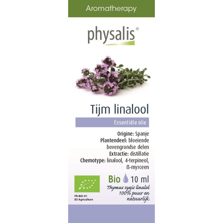 Olejek Eteryczny Tymianek Thymus Zygis Linalol BIO 10ml | PHYSALIS - Ekochatka
